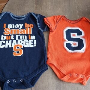 Syracuse Athletics Onesies Set Of Two